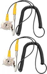 Anti Static Grounding Wire with Alligator Clip Claw PVC 1.8M ESD Grounding Cord for Electronic Protection in Workshops and Factories