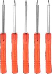 5pcs Mini Screwdriver, 1.2mm Star Head for Watch Eyeglasses Electronics Repair (Red)