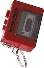 Creative Tape Recorders Keychains Miniature Cassettes Player Styles with 3 Preloaded Songs and Capability Novelty Gift Keychains