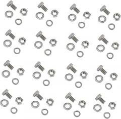 40sets Flat Bolt with Nut Stainless Steel Hexagon Bolts for Precision Machinery for Electronics Household Appliances and More