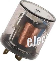 2 Pin Electronic Flasher Relay 12V, Cold-Resistant & Heat-Resistant Turn Signal Relay, High-Conductivity Copper Coil Flasher with Sealed Thickened Shell, for Most Vehicles (Black)