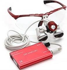 Dental Loupes3.5X 420mm Dental Binocular Loupe Portable LED Headlight Used in Orthopedics Microy