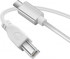 YACSEJAO Micro USB to Printer Cable 1M/3.3FT USB Type B to USB Micro Data Charge Cable for MIDI Piano、Electronic Drum and USB 2.0 Hard Disk and More