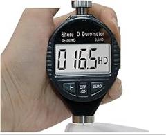Hardness Tester, Electronic Digital Display Shore A D C Durometer Sclerometer Rubber Hardness Tester Meter Paragraph Tool for Steel,Aluminum Alloy,Copper(D)