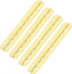 4pcs Decorative Metal Piano Hinges for Jewelry Boxes Seamless Continuous Finish for Elegant Storage for Crafts and Cabinetry