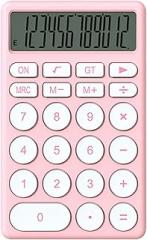 Yinhing Cartoon Calculator Cute Portable Electronic Calculator with Large LCD Display and Quiet Buttons for Kids Students School Office (Roseate)