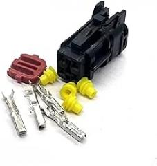 1/4 Pin Sealed Male Female Plug MG640333 MG610331 Waterproof Auto Electronic Fuel Pump Connectors / / Socket(Black)