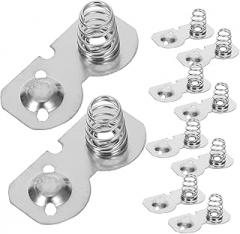 GANAZONO 10pcs Battery Spring Negative to Positive Conversion Contact for Remote Controls Scales Electronics Elastic Design Nickel Plated for Compatibility and Stability