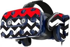 MightySkins Skin Compatible with HTC Vive Pro VR Headset - Red Chevron | Protective, Durable, and Unique Vinyl Decal wrap Cover | Easy to Apply, Remove, and Change Styles | Made in The USA