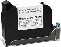 PS100 Black Print Replacement Cartridge High Efficiency for Handheld Printers, Smooth and Bright Printing Electronics Supplies