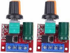 DC Motor Controller 4.5V 28V, Adjustable Speed Potentiometer, 5A 90W, PWM, Low Standby Current, Polarity Protection, for DIY Electronics Robotics