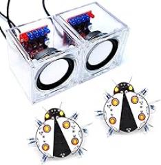 Gikfun USB Mini Amplifier Electronic Stereo Speaker Box with Ladybug Soldering Practice for Diy Gift