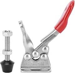 Toggle Clamp Stainless Steel Quick Welding Fixture Hand Tools Heavy Duty 27kg 59.5lb Maximum Pulling Force for Machine Operation Welding Mold Electronic Equipment Installation