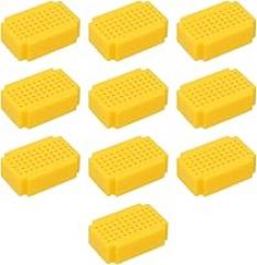 Sscon 10Pcs 55 Tie Points Mini Solderless Bread Board for Electronic Testing -Yellow