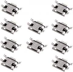 Oiyagai 10pcs Micro USB Type-B 5-Pin Female SMD Panel Mount Connector for Phone Charging Port Repair, DIY Electronics, PCB Soldering