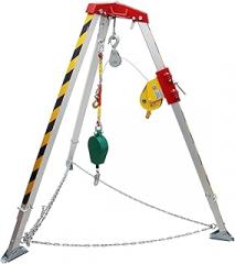 Confined Space Tripod Kit Emergency Rescue Aluminum Alloy Tripod Without Fall Arrestor with Self-Locking Device