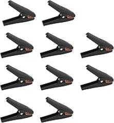 J.60058 Electrical Test Clamps, Battery Crocodile Electrical Test Clamps, Insulated Battery Charger Clamp for Car Auto Boat Electronics 1000V/30A (Black)