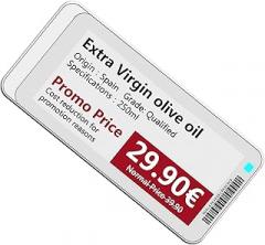 Shelf Label - 6.5x7x4cm Waterproof Wireless Signages | Electronic Shelf Labels Tag Holders | Digital Business Signages For Shops, Offices, Restaurants, Indoor & Outdoor, Library, Garage, Fridge, Holid