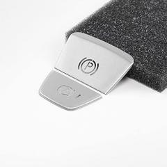 For Volvo XC60 XC90 S90 .Car Styling Electronic Handbrake P Buttons Sequins Decoration Sticker Cover Trim(Silver)