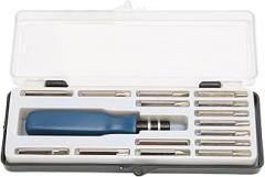 ZJchao 16 in 1 Small Set High Precision Durable Steel Electronics Repair Tool Kit with 15 Bits for Mobile Phone Laptop Tablet Game Console Repair