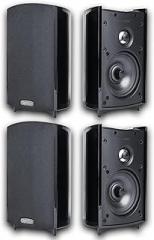 Definitive Technology ProMonitor 800 Bookshelf Speakers | 4 Speakers, Black | for Home Theater, at Par with Any Large Speaker | Compact High-Definition Satellite Speaker | 2 Pairs