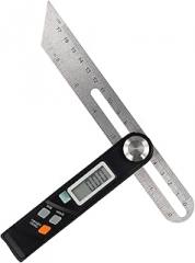 Digital Protractor for Woodworking, Electronic Angle Finder with Digital Display, Stainless Steel Sliding Protractor, 360 Degree Digital Goniometer, Folding Angle Ruler for DIY