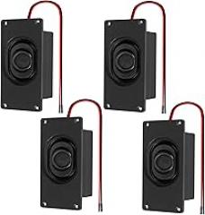 4Pcs Audio Speaker 3 Watt 4 Ohm Speaker 4ohm 3W Loundspeaker 2.54mm Interface Speaker for Small Electronic Projects Advertising Machines LCD TV Monitors