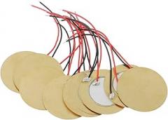 10pcs 35mm Piezo Buzzer Sensor Drum Disc+ Wire Copper Electronic Devices Conventional Current Version