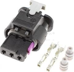 Demasiado 1/5/10/20 Kit 1718653-1 TE 3 Pin Auto Electronic Male Female Waterproof Connector Plug Compatible With VW 4F0973703A 4F0973703 (Color : Female, Size : 1Set)