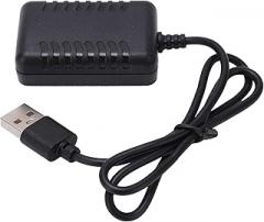 Alomejor Reliable RC USB Charger Cable Stable Output Voltage for 144001 104001 Remote Control Car, Convenient Black Electronic Components