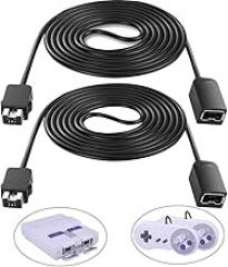 Smatree Extension Cable Compatible for NES/SNES Classic Controller Extension Cord 3M/10ft (2-Pack) Classic Edition/Super NES Classic Edition (2017) Controller