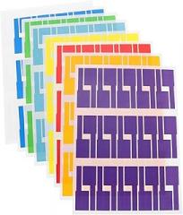 Tofficu 40 Sheets Waterproof Oil-Proof Cord Labels for Electronics Colorful Cable Tags for Organization Easy to Write Stickers for Home and Office Use