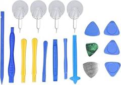 Disassembly Tools, Triangular Sheet No Damaging 19 Piece Plastic Spudger Surface for Mobile Phones Laptops Glasses