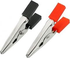 YOKIVE 20 Pcs Alligator Clips, Insulated Crocodile Testing Clamps | Connecting Charger, Great for Electronic Equipment (Black, Red, Silver)