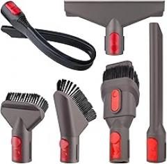Professional Vacuum Attachment Kit for Dyson GEN5 G5 V15 V12 V11 V10 V8 V7 Detect Cyclone Torque Drive Absolute Animal Trigger Cordless Vacuum Accessories Flexible Crevice Tool Replacement Brush