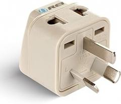 OREI Grounded Universal 2 in 1 Plug Adapter Type I for Australia, New Zealand and More