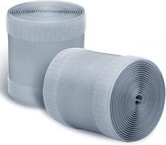 2 Pcs Gray Floor Cord Cover for Office Carpet Wire Cover Under Desk Cable Grip Strip Management Hold Cords in Place for Power Cords Audio Cables Coaxial Cable Telephone Line (3.9” Width X 10’Length)