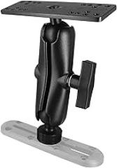 Aluminum Fish Finder Mount with T-Bolt Track Ball, Depth Finder Mount with 1.5