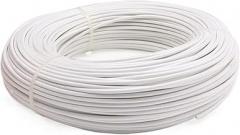 Pipe House High Temperature Carbon Warm Cable, 5M 0.3 0.5 0.75 1 2 4 6mm2, Insulated Heat-resistant Cable, Copper Fiber Braided Silicone Rubber Wire Soil Electronics ( Color : White , Size : Square 0.