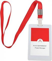 4 Inches Electronic Employee Badge E Paper, Holder, Ink Screen NFC Bluetooth Name Badge with Lanyard, for Bushiness Employee Students