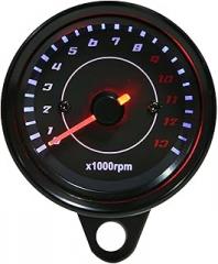 DC 12V Universal Motorcycle LED Backlight Tachometer Electronic Tach Meter Gauge Instruments