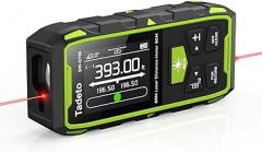 Tadeto Dual Laser Measuring Tool, 393FT/120M Bilateral Laser Measurement Tool Backlit LCD Display, Rechargeable Laser Measure with Ft/in/M Multiple Units Length/Area/Volume/Angle