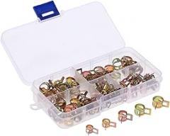 75 Pcs Assortment Set 6/7/8/9/10mm Autos Spring Clip Hose Clamps Fuel Oil Water Hose Tube Clamp Fastener