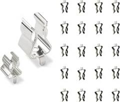 20Pcs Fuse Clips - Secure Clamp for Glass/Ceramic Tube Fuses, with Mounting Holes, 10.3MM Fuse, Rating for Current 80A, for Automotive, Electronics & DIYer (Technicians, Electricians) - 20Pcs