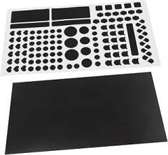 2pc Led Light Blocking Stickers Blackout Decals for Electronic Devices Easy Install Dimming Covers for Indicator Lights Sleek Aesthetic Design for Home Use