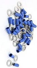 30PCS RV2-6 Car Electronics A.W.G 16-14 27A Blue Ring Insulating Power-Cable Terminals Crimp Terminals