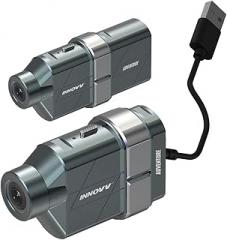 INNOVV H5 Motorcycle Helmet Camera 4K 30fps with Wi-Fi, Electronic Image Stabilization Technology, Rechargeable Battery, Power Interface for Direct Power Connection, and IP65 Water Resistant