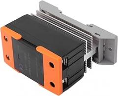 Solid State Relay DA Module with Heat Sink DC 3 32V Input and AC 24 480V Output for Industrial Automation Machine Tool Lighting and Electronic Mechanical Device Heating ABS Housing
