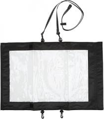 JEOZBM Map Case, Transparent Military Map Pouch, Waterproof Document Dry Bag Holder with Clear Window & Lanyard, for Camping, Documents and Electronics