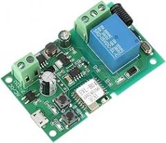EVVEILINTK VViFi RIF Self-Locking Relay Garage Door Open Module 1 Way 5-32v Wirreless Controller Control Switch Arliexa Googole Home New 2026 High for Reliable Electronic Component